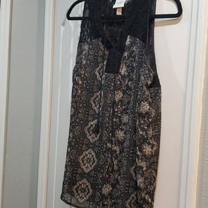 Stylish black and gold tank top